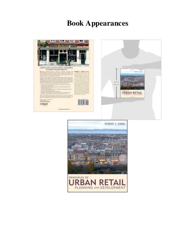 Principles of Urban Retail Planning and Development